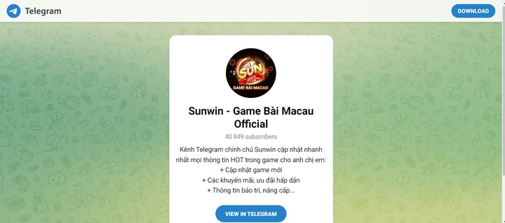 Nhóm telegram Sunwin bật mí lợi ích dành cho người chơi khi tham gia