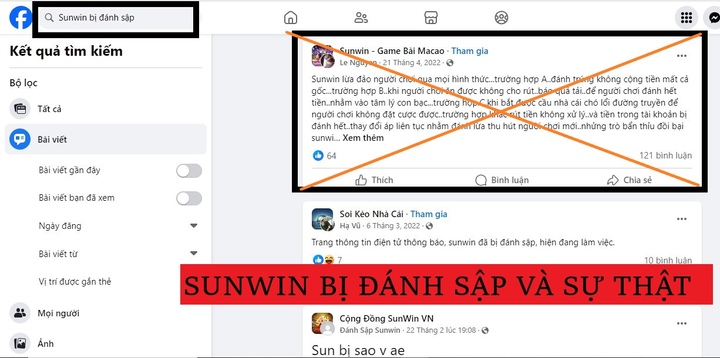 Sự thật về tin đồn Sunwin bị đánh sập đang hot trên thị trường